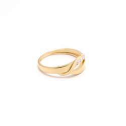 Anel Onda em Ouro 18 Kilates - 22864