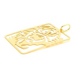 Pingente Face de Cristo Vazada em Ouro 18 Kilates - 22882