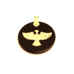 Pingente Divino Espirito Santo com �nix em Ouro 18 Kilates - 22889