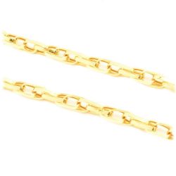 Pulseira Malha Longata Tran�ada em Ouro 18 Kilates - 22897