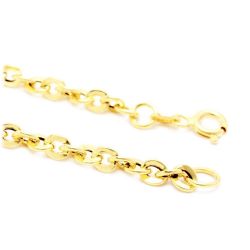 Pulseira Malha Groumet Torcida em Ouro 18 Kilates - 22902