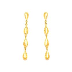 Brinco Gotas em Ouro 18 Kilates - 23123