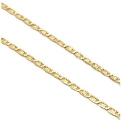 Corrente Malha Piastrini Trabalhada em Ouro 18 Kilates - 23754