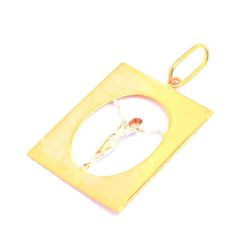 Pingente Placa Cristo em Ouro 18 Kilates - 23775