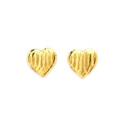 Brinco Cora��o   em Ouro 18 Kilates - 23782
