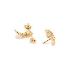 Brinco Treli�a em Ouro 18 Kilates - 23984