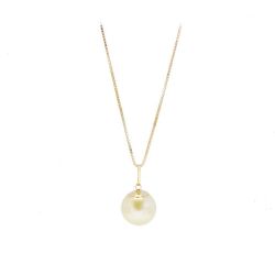 Colar Ponto de Luz P�rola em ouro 18 Kilates - 23987
