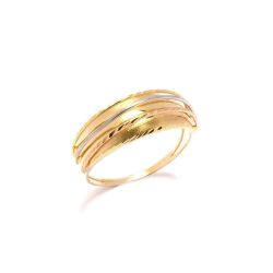 Anel  Fios em Ouro 18 Kilates - 24012