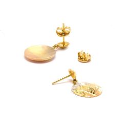 Brinco Pastilha em Ouro 18 Kilates - 24100