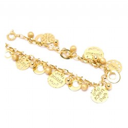 Pulseira 5 Elementos em Ouro 18 Kilates - 24105