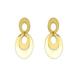 Brinco Disco em Ouro 18 Kilates - 24106