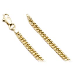 Pulseira Malha Groumet Fechada em Ouro 18 Kilates - 24226