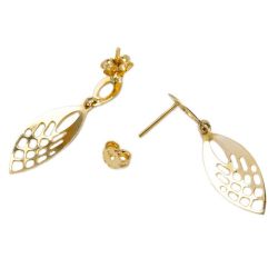 Brinco Pena em Ouro 18 Kilates - 25005