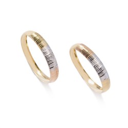 Aparador Tricolor em Ouro 18 Kilates - 25008