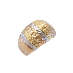 Anel Bojo Tricolor em ouro 18 kilates - 25012