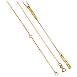 Colar Gravata P�nduto com Brilhantes em Ouro 18 Kilates - 25023