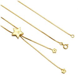Colar Gravata Diva em Ouro 18 Kilates - 25024