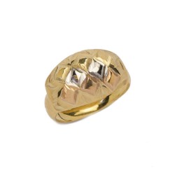 Anel Banana Losango em Ouro 18 Kilates - 25026