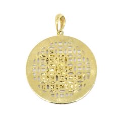 Pingente S�o Jorge com Zirc�nia em Ouro 18 Kilates - 25044