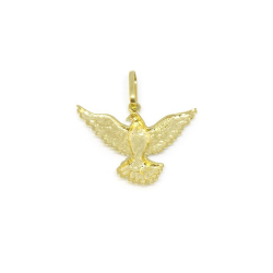 Pingente Divino Esp�rito Santo Recortado com R�dio em Ouro Amarelo 18 kilates - 25050