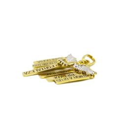 Pingente Dons do Divino Esp�rito Santo com Detalhes em r�dio em ouro 18 kilates - 25051