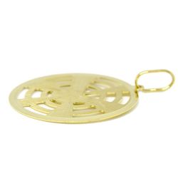 Pingente Divino Esp�rito Santo Vazado com Raios Ouro Amarelo 18 Kilates -25054