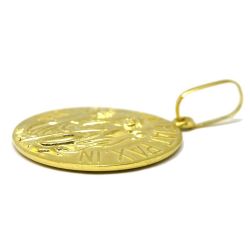 Pingente S�o Bento Oco Pequeno em Ouro Amarelo 18 kilates - 25059