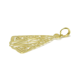 Pingente Nsra. Aparecida Vazada em Ouro Amarelo 18 Kilates - 25068