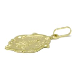 Pingente Nsra. Aparecida Modelo Capelinha M�dio em Ouro Amarelo 18 Kilates - 25069