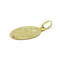 Pingente Nsra. Aparecida Oval Pequeno em Ouro Amarelo 18 Kilates - 25075