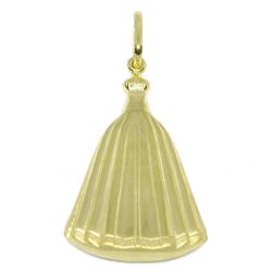 Pingente Nsra. Aparecida Grande Oca em Ouro Amarelo 18 Kilates - 25080