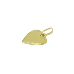 Pingente Cora��o Chapa em Ouro 18 Kilates - 25105