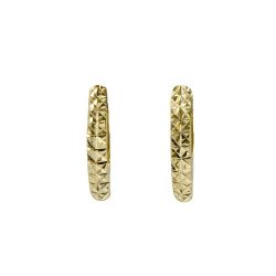 Brinco Escama de Peixe em Ouro Amarelo 18 Kilates - 25111