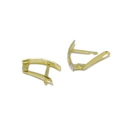 Brinco Trio Fecho Clips em Ouro Amarelo 18 Kilates - 25112