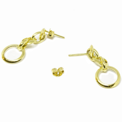 Brinco Multi Argolas em Ouro Amarelo 18 Kilates - 25114