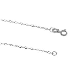 Corrente Malha Bal�o em Ouro Branco 18 Kilates - 25117