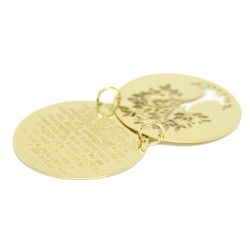 Pingente Mandala �rvore da Vida Dupla em Ouro 18 Kilates - 25129