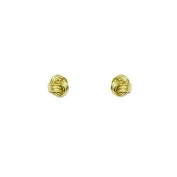Brinco Uni�o Tr�s Fios em Ouro 18 Kilates - 25134