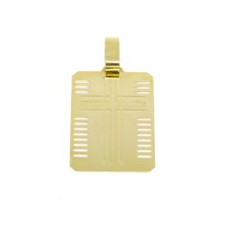 Pingente placa Cruz em Ouro 18 kilates - 25138