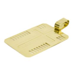 Pingente placa Cruz em Ouro 18 kilates - 25138