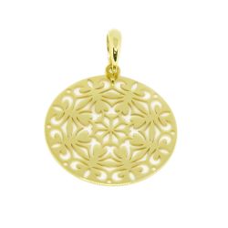 Pingente Mandala Vazada Pequena em Ouro 18 Kilates - 25145