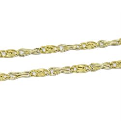 Pulseira Olho e Infinito Bicolor Oca em Ouro 18 Kilates � 25223
