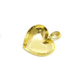 Pingente Cora��o Treli�a em Ouro 18 Kilates � 25229