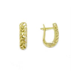 Brinco Argola Clips Vazado em Ouro 18 Kilates � 25241