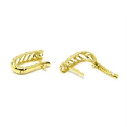 Brinco Argola Clips Vazado em Ouro 18 Kilates � 25241