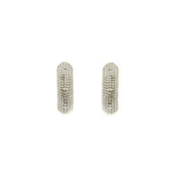 Brinco Argola Bicolor Pequeno em Ouro 18 Kilates � 25246
