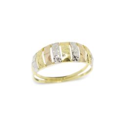 Anel Duqueza Tricolor em Ouro 18 Kilates � 25259