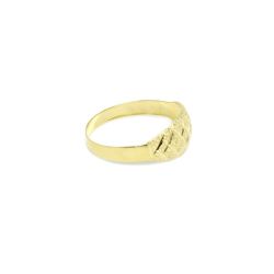 Anel Granitado em Ouro 18 Kilates � 25261