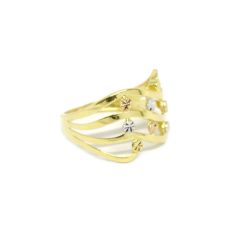 Anel Brisa Tricolor em Ouro 18 Kilates � 25263