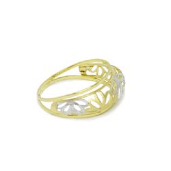 Anel Flor Vazada Due em Ouro 18 Kilates � 25270
